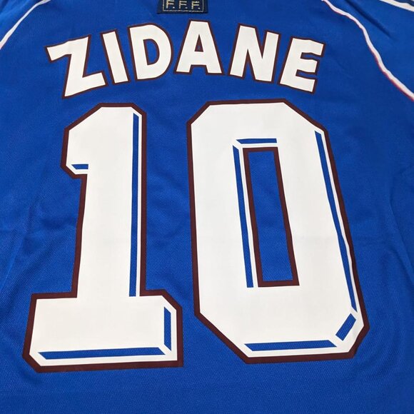 Zidane #10 France 1998 World Cup Adidas Jersey - Picture 6 of 9